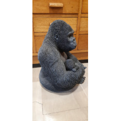 STATUA GORILLA CON CUCCIOLO IN RESINA
