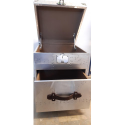 BAULE RIVESTITO IN ALLUMINIO
