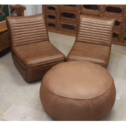 SET COMPLETO DI DUE POLTRONE E UN PUOF