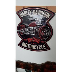 TARGA HARLEY DAVIDSON IN METALLO