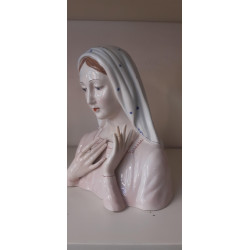 MEZZO BUSTO MADONNA PORCELLANA(MADE IN ITALY)