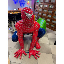 Statua Scultura Spiderman in Resina