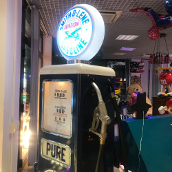 RIPRODUZIONE POMPA DI BENZINA AMERICANA ANNI 40