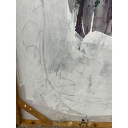 QUADRO artista contemporaneo sui toni del ROSSO