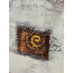 QUADRO  artista contemporaneo sui toni del BIANCO