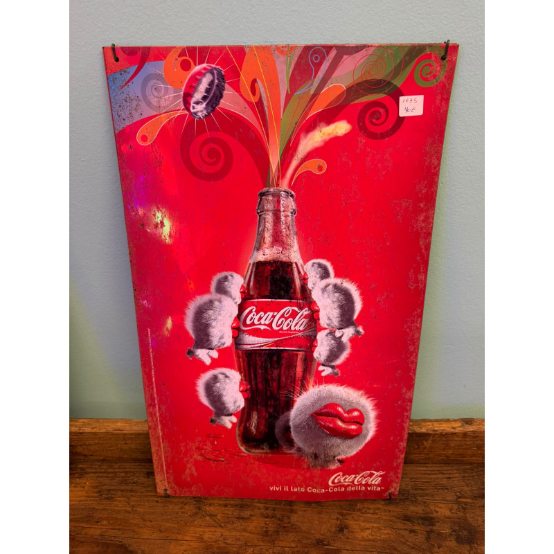 Insegna pubblicitaria coca cola Anni 90 Insegna pubblicitaria coca cola Anni 90