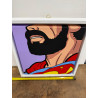 SUPERMAN CON LA BARBA quadro di Olga Tkatchenko