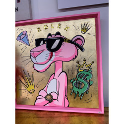 LA PANTERA ROSA _ quadro di Olga Tkatchenko