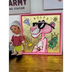 LA PANTERA ROSA _ quadro di Olga Tkatchenko