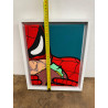 SPYDERMAN CHE MANGIA HAMBURGER _quadro di Olga Tkatchenko