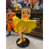 STATUA BETTY BOOP IN ABITO GIALLO -H 92 cm
