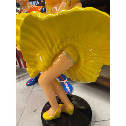 STATUA BETTY BOOP IN ABITO GIALLO -H 92 cm