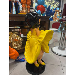 STATUA BETTY BOOP IN ABITO GIALLO -H 92 cm