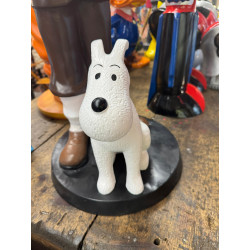 STATUA TINTIN E MILOU IN RESINA,  H 85 cm