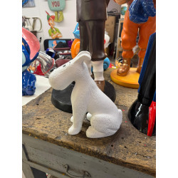 STATUA TINTIN E MILOU IN RESINA,  H 85 cm