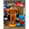 STATUA TINTIN ASTRONAUTA  IN RESINA,  H 86 cm
