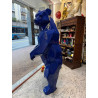 STATUA IN RESINA ORSO GRIZZLY DI COLORE BLU  H