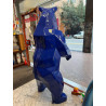 STATUA IN RESINA ORSO GRIZZLY DI COLORE BLU  H