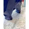 STATUA IN RESINA ORSO GRIZZLY DI COLORE BLU  H