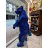 STATUA IN RESINA ORSO GRIZZLY DI COLORE BLU  H