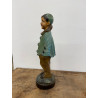 STATUA  IN GESSO INGLESE  SCULTURA PIERROT