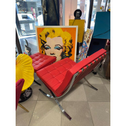 KNOLL.        Sedia Barcellona® e pouff Barcellona®