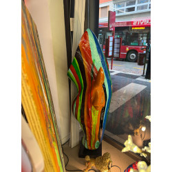 SCULTURA TESTA DI CAVALLO  POP ART     H 150 cm
