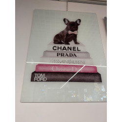 QUADRO IN VETRO CON SERIGRAFIA