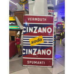 CARTELLO CINZANO VERMOUTH SPUMANTI SODA