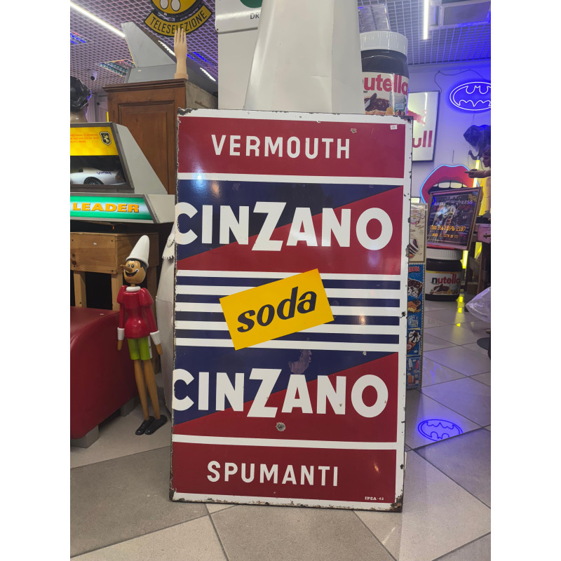 CARTELLO CINZANO VERMOUTH SPUMANTI SODA CARTELLO CINZANO VERMOUTH SPUMANTI SODA