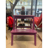 CONVERSE, SGABELLO IN LEGNO , COLORE VIOLA