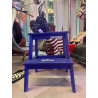 CONVERSE, SGABELLO IN LEGNO , COLORE BLU
