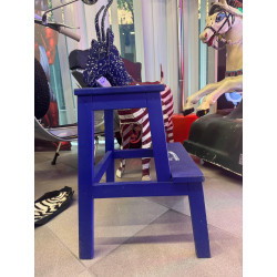 CONVERSE, SGABELLO IN LEGNO , COLORE BLU