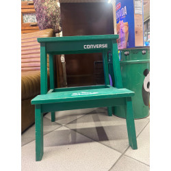 CONVERSE, SGABELLO IN LEGNO , COLORE VERDE