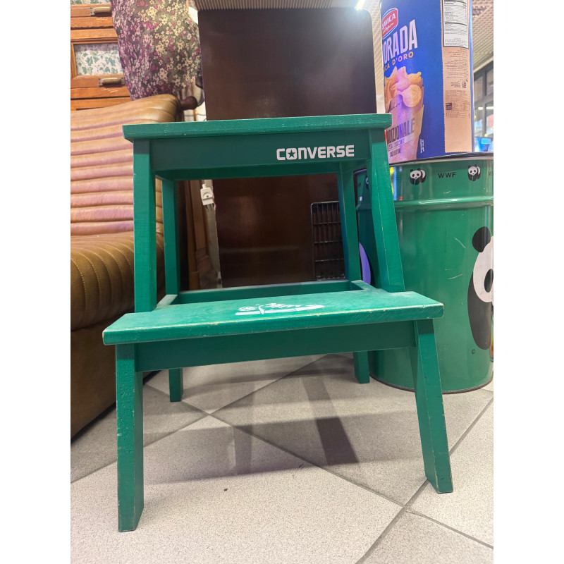 CONVERSE, SGABELLO IN LEGNO , COLORE VERDE