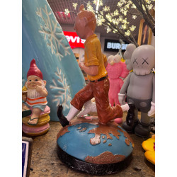 STATUA TINTIN E MILOU  H 42 cm