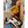 STATUA TINTIN E MILOU H.85cm