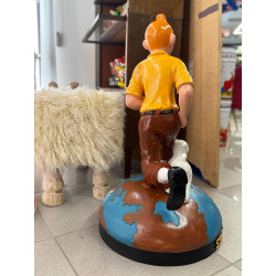 STATUA TINTIN E MILOU H.85cm