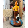 STATUA TINTIN E MILOU H.85cm