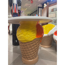 SET COMPLETO - SEDIE GELATO- TAVOLINO