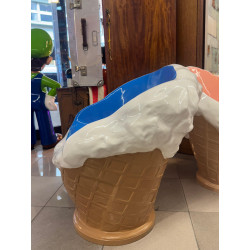 SET COMPLETO - SEDIE GELATO- TAVOLINO