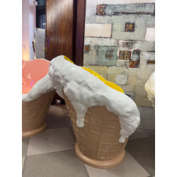 SET COMPLETO - SEDIE GELATO- TAVOLINO