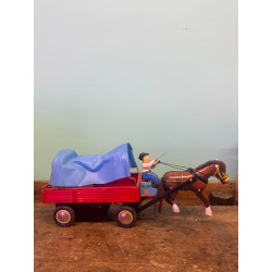 TIN TOY - COUNTRY HORSE CART