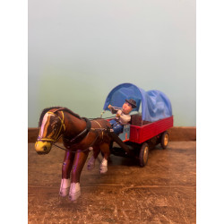 TIN TOY - COUNTRY HORSE CART