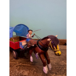 TIN TOY - COUNTRY HORSE CART