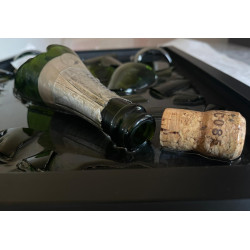 QUADRO DECORATIVO CON BOTTIGLIA CHAMPAGNE LALLIER