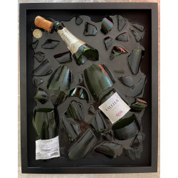 QUADRO DECORATIVO CON BOTTIGLIA CHAMPAGNE LALLIER