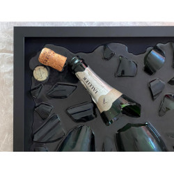 QUADRO DECORATIVO CON BOTTIGLIA CHAMPAGNE LALLIER