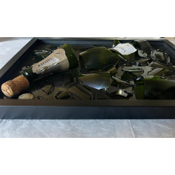 QUADRO DECORATIVO CON BOTTIGLIA CHAMPAGNE LALLIER